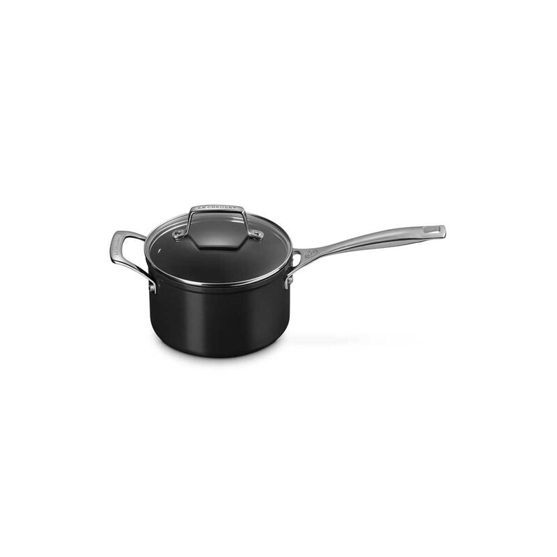 Le Creuset Non-Stick Ceramic Saucepan with Helper Handle 18cm image number 0
